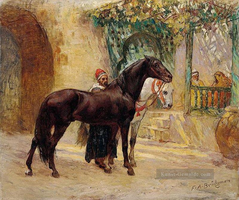 BARBARY Pferde KAIRO Frederick Arthur Bridgman Ölgemälde